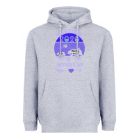 Heather Grey Our First Baby Mama Mother s Day Heavyweight Hoodie - Bettercallsaul