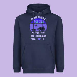 Our First Baby Mama Mother S Day Heavyweight Hoodie Designed By Bettercallsaul