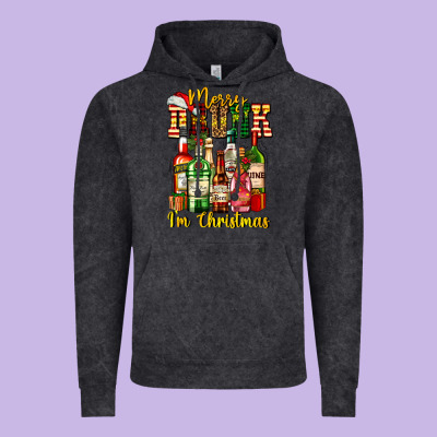 Merry Drunk Im Christmas Vintage Hoodie Designed By Adodesignshop
