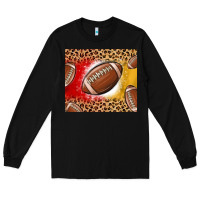 Black team color red and gold football Long Sleeve Tee - MaliasSmallBusiness