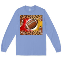 Colony Blue team color red and gold football Long Sleeve Tee - MaliasSmallBusiness