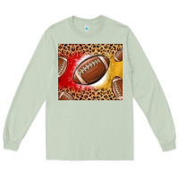 Matcha team color red and gold football Long Sleeve Tee - MaliasSmallBusiness