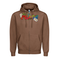 Chestnut Lgbtq Peace With Daisy Zipper Hoodie - BundleAndBundleShop