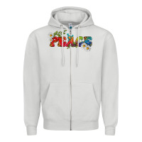 Dove Grey Lgbtq Peace With Daisy Zipper Hoodie - BundleAndBundleShop