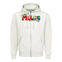 Oatmeal Heather Lgbtq Peace With Daisy Zipper Hoodie - BundleAndBundleShop