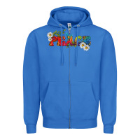 True Royal Lgbtq Peace With Daisy Zipper Hoodie - BundleAndBundleShop