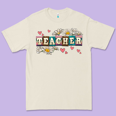 Daisy Teacher Premium Tee Designed By Adodesignshop