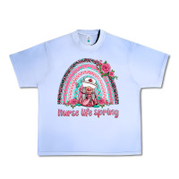 Nurse Life Spring Rainbow Urban Heavy Tee | Teevron