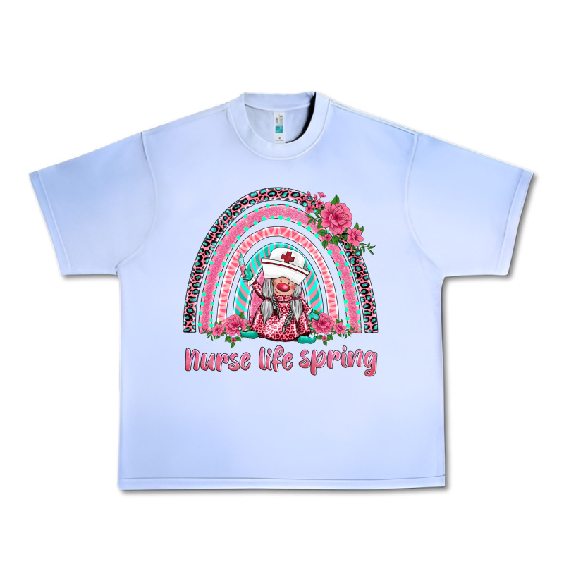 Nurse Life Spring Rainbow Urban Heavy Tee by BarkalooDesign | Teevron
