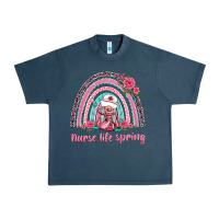 Midnight Navy nurse life spring rainbow Urban Heavy Tee - BarkalooDesign