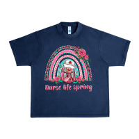 Navy nurse life spring rainbow Urban Heavy Tee - BarkalooDesign