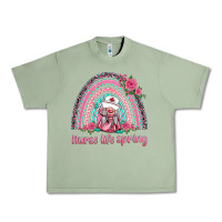 Oil Green nurse life spring rainbow Urban Heavy Tee - BarkalooDesign
