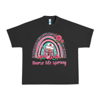 Pigment Black nurse life spring rainbow Urban Heavy Tee - BarkalooDesign