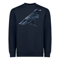 Navy American Crow Heavyweight Sweatshirt - LillyAllenDesigns