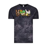 Cloud Black Peace Love Leghorn Chicken Vintage Tee - LillyAllenDesigns