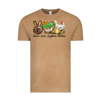 Peace Love Leghorn Chicken Vintage Tee | Teevron