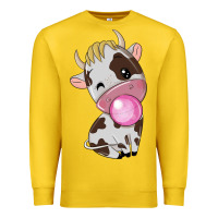 Lemon cute cow Premium Sweatshirt - texasbilliewilder