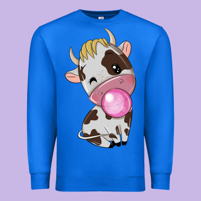 Cute Cow Premium Sweatshirt Designed By Texasbilliewilder