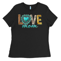 Black love mom western Ladies Tee - texasbilliewilder