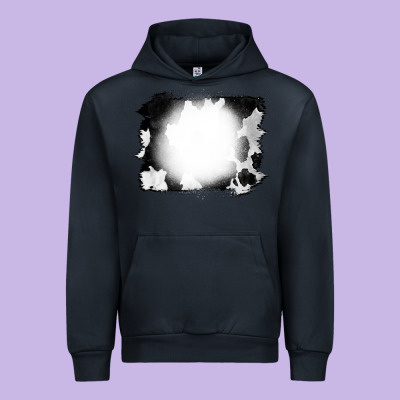 Cowhide Bleached Urban Hoodie Designed By Cowcowdesign