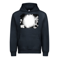 Navy Cowhide Bleached Urban Hoodie - CowCowDesign