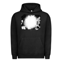 Pigment Black Cowhide Bleached Urban Hoodie - CowCowDesign