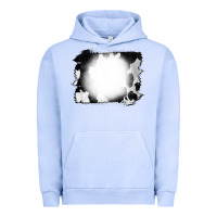 Pigment Grape Ice Cowhide Bleached Urban Hoodie - CowCowDesign