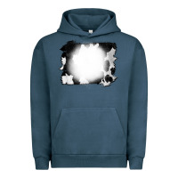 Pigment Midnight Navy Cowhide Bleached Urban Hoodie - CowCowDesign