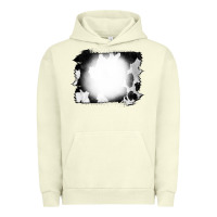 Pigment Pistachio Cowhide Bleached Urban Hoodie - CowCowDesign