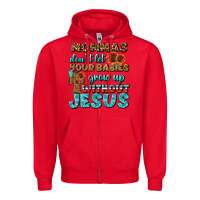 Red Mommas Don't Let Your Babies Grow  Up Without Jesus Zipper Hoodie - BundleAndBundleShop