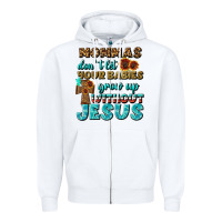 White Mommas Don't Let Your Babies Grow  Up Without Jesus Zipper Hoodie - BundleAndBundleShop