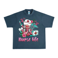 Midnight Navy nurse gnomies nurse  life spring Urban Heavy Tee - BarkalooDesign