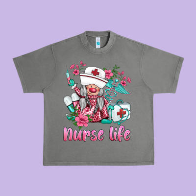 Nurse Gnomies Nurse  Life Spring Urban Heavy Tee Designed By Barkaloodesign