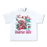 White nurse gnomies nurse  life spring Urban Heavy Tee - BarkalooDesign