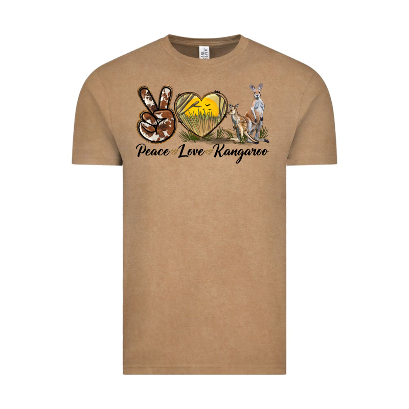 Peace Love Kangaroo Vintage Tee by LillyAllenDesigns | Teevron