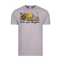 Vintage Zinc Peace Love Kangaroo Vintage Tee - LillyAllenDesigns