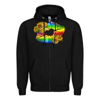 Black Lgbtq Pride Rainbow Lips Zipper Hoodie - BundleAndBundleShop