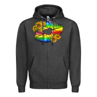 Charcoal Heather Lgbtq Pride Rainbow Lips Zipper Hoodie - BundleAndBundleShop