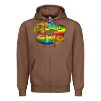 Chestnut Lgbtq Pride Rainbow Lips Zipper Hoodie - BundleAndBundleShop