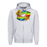 Heather Grey Lgbtq Pride Rainbow Lips Zipper Hoodie - BundleAndBundleShop