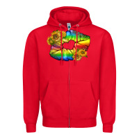 Red Lgbtq Pride Rainbow Lips Zipper Hoodie - BundleAndBundleShop