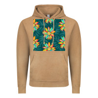Vintage Camel colorful tropical flowers seamless pattern Vintage Hoodie - BundleAndBundleShop