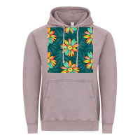 Vintage Zinc colorful tropical flowers seamless pattern Vintage Hoodie - BundleAndBundleShop