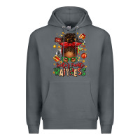 Rock santa's favorite waitress messy bun Premium Hoodie - texasbilliewilder