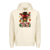 Tofu santa's favorite waitress messy bun Premium Hoodie - texasbilliewilder