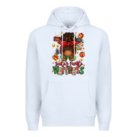 White santa's favorite waitress messy bun Premium Hoodie - texasbilliewilder