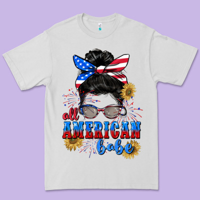 All American Babe 4th Of July Premium Tee Designed By Cowgirlartshop