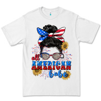 White All American Babe 4th of July Premium Tee - CowGirlArtShop