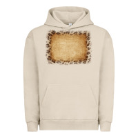 Pigment French Oak Buralp and Leopard Urban Hoodie - CowCowDesign