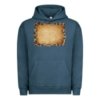 Pigment Midnight Navy Buralp and Leopard Urban Hoodie - CowCowDesign